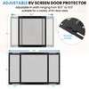 RVSNAIL Upgraded Steel RV Screen Door Protector Grille - Lightweight