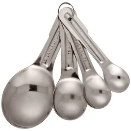 Adcraft MSS-4 Stainless Steel Measuring Spoon Set, 4-Piece