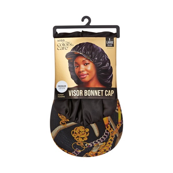 KISS Colors & Care Premium Silky Satin Fashion Visor Bonnet