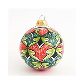 thatsArte.com – Italian Hand Painted Ceramic Christmas Ball Ornaments Deruta Pottery for Xmas Tree Decoration Handmade in Italy by Francesca Niccacci, Deruta