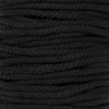Super Soft 3 Strand Twisted Cotton Rope (Black, 5/8 Inch