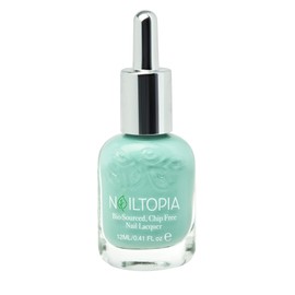 Nailtopia - Plant-Based Chip Free Nail Lacquer - Non Toxic, Bio-Sourced, Long-Lasting, Strengthening Polish - Trust The Process (Sea Green) - 0.41oz