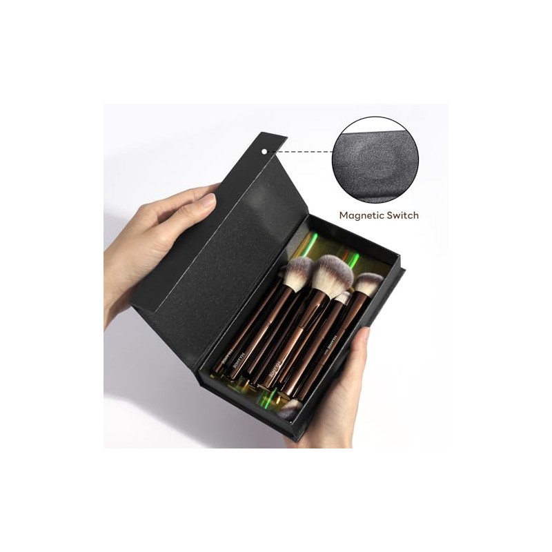 MAANGE 10 Piezas Set de Brochas para Maquillaje con Estuche