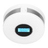 CO Smoke Combination Detector Photoelectric Sensor Sound Light Alarm LCD