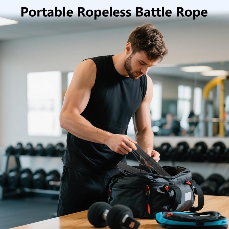 ASIEIT 2025 New Weighted Ropeless Battle Ropes for Home Gym,