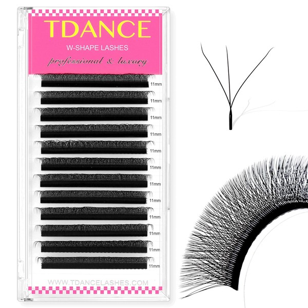TDANCE W Eyelash Extensions 3D Premade Fans W Lashes 0.07