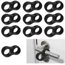 Giantree Pack of 10 Door Stopper Jack, Anti-Collision Door Handle Buffer Anti-Collision Ring Protective Door Handle Protection Door Stopper Wall Door Handle Stopper Door Stopper Handle for Door Handle