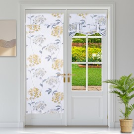 KRFOONN Blackout Door Curtain French Door Blinds for Glass Door Window 26 X 69 Inch Privacy Thermal Insulated Door Curtain Window Covering Curtains for Front Door/Sliding Door/Patio Door, 1 Panel, 05