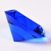 Blue Crystal Glass Diamond Shaped Decoration 60mm Jewel Paperweight,Gift Decoration