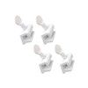 QCAA Single Small Sliding Window Security Lock, Aluminum, White Coated,