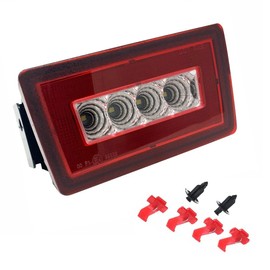 csslyzl 3-In-1 LED Rear Bumper Fog Light Tail Brake Lamp Backup Reverse Light Kit Compatible with Subaru Impreza WRX/STI/XV Crosstrek 2011-up (Red Lens)