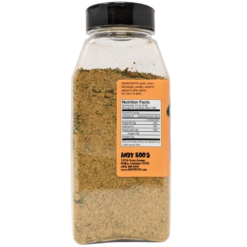 Andy Roo's Red Bean Creole Seasoning (No Salt, No MSG),
