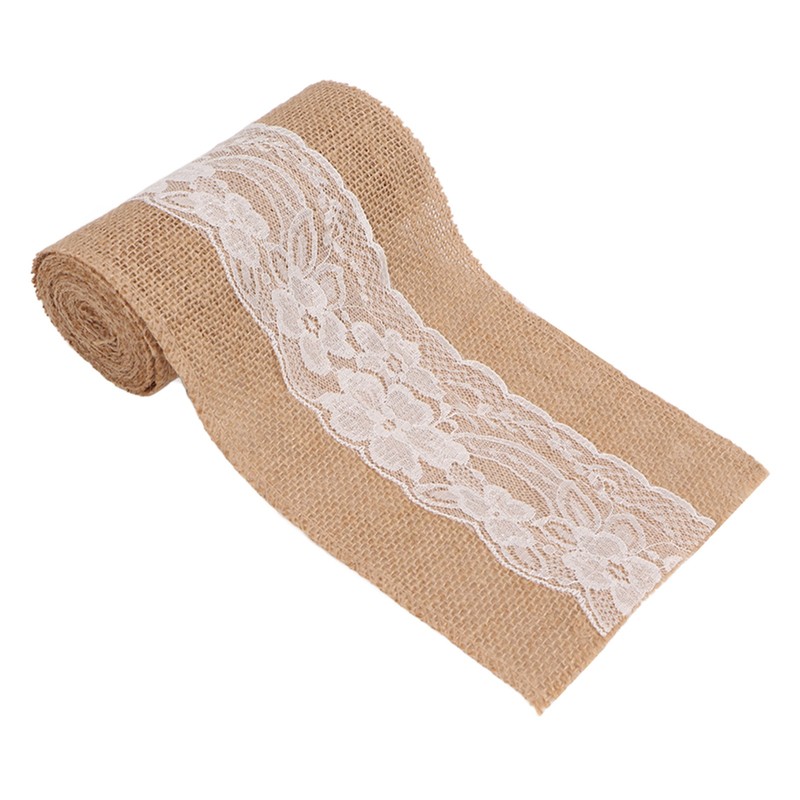 3 Rolls Jute Lace Ribbon Simple Elegant Jute Lace Ribbon