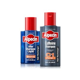 Alpecin C1, champ de cafena 8.45 fl oz  champ Alpecin After Shampoo Liquid 6.76 fl oz, champ de cafena  tnico limpia el piel cabelludo para promover  