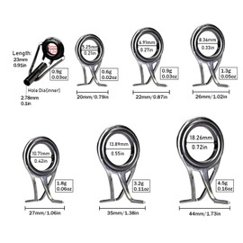 QualyQualy 7 Pcs/Lot Spinning Casting Fishing Rod Guides Replacement Set Repair Kit Steel Ceramic Ring Fishing Rods Building Tip Tops Guide Accessories