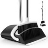 EZKEY Broom and Dustpan Set for Home, 51-in Long Adjustable