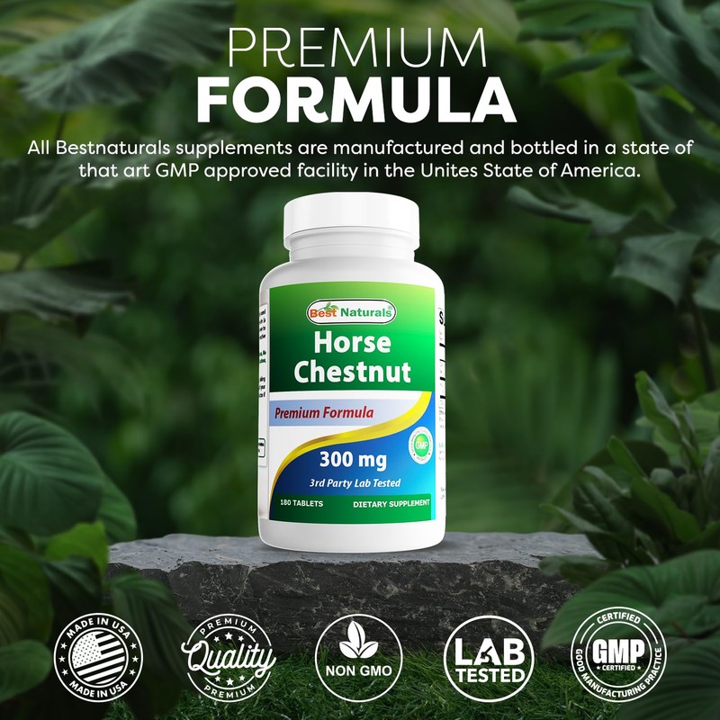 Best Naturals Horse Chestnut extract 300 mg 180 Tablets