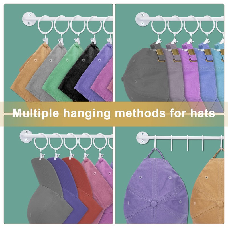 Viklluyr Hat Wall Rack Cap Organizer: Baseball Hat Racks Display