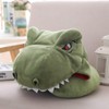Bury Tony Dinosaur Soft Hooded Plush Cartoon Animal Stuffed Pillow,