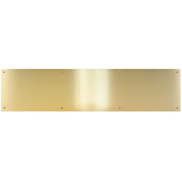 Don-Jo CPG Products - Metal Kick Plate, 8-inch Height, 3/64-inch Thick - Choose The Width for Your Door (Brass Tone (BT), 8'' X 36''), (90-8''KP)