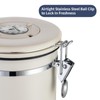 BERTILLE Stainless Steel Coffee Canister,22oz Kitchen Food Storage Container with