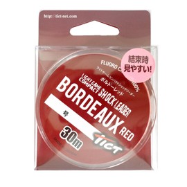 Ticto Light Game Compact Shock Leader Bordeaux Red 11.8 ft (30 m) 1.75