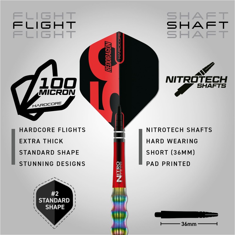 RED DRAGON Darts - 50 Year Classic Collection - Shockwaves