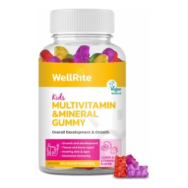 Wellrite Vitaminas Niños Multivitaminas 60 Gomitas Veganas