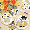 Tyzarglef Class of 2025 Graduation Plates and Napkins (120 Pcs)