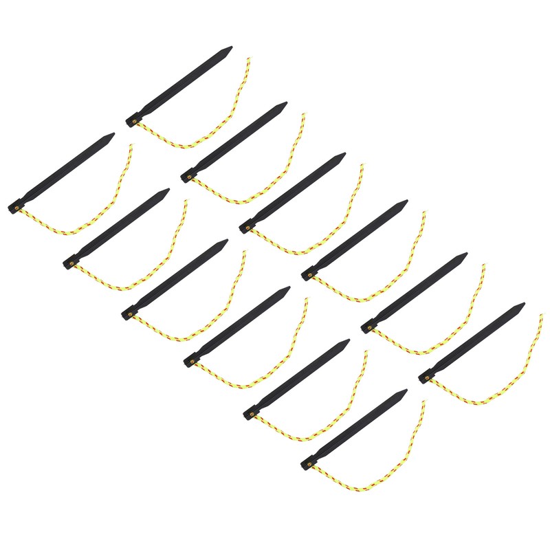 12PCS Tent Stakes Aluminum Alloy Three Edges Lightweight Tent Nail