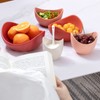 Notakia Salad Bowls, 5 Packs Serving Bowls Porcelain,Lotus Shaped Pasta
