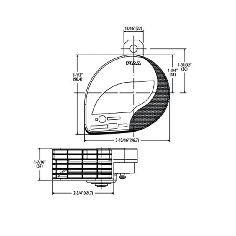 PIAA 76501 Universal Loud Horn for Car Truck Motorcycle SUV