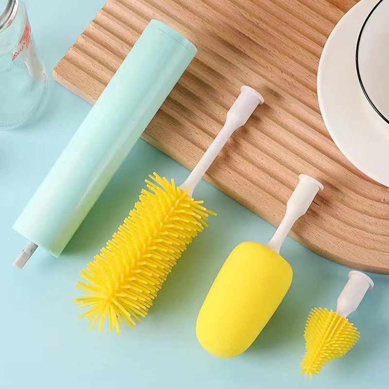 Electric Bottle Brush Cleaner Smart Removable Long Handle Silicone Automatic
