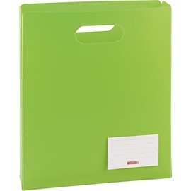 Brunnen FACT!pp 104163552 File Box 25 x 31 x 5 cm Translucent Polypropylene Film for A4 Notebooks and File Folder Open Top Green / Kiwi