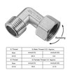sourcing map Pipe Fitting Elbow G1/2 Male to Female Thread