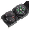 Kisangel Keychain Compass Thermometer Hiking Survival Tool Mini Compass for