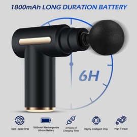 Uplayteck Mini Massage Gun, 35 dB Ultra Quiet, Portable