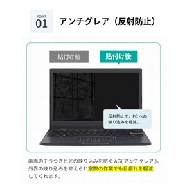 LOE 13.3 Inch (16:9) Laptop Protective Film Anti-Glare and No Smear Anti-Glare Pure Made in Japan Super AG Film (For 13.3 Laptop, Aspect Ratio, 16:9)