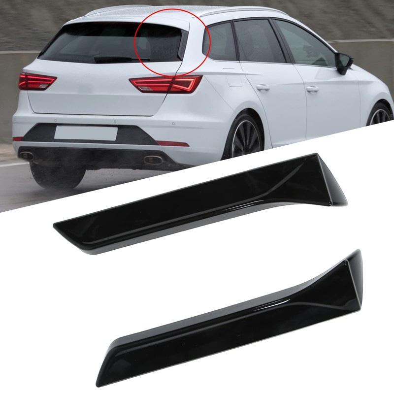 for Seat Leon Mk3 Spoiler 2PCS Rear Window Side Splitter