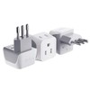 Ceptics Italy Travel Plug Adapter, Chile Plug Adapter with Dual