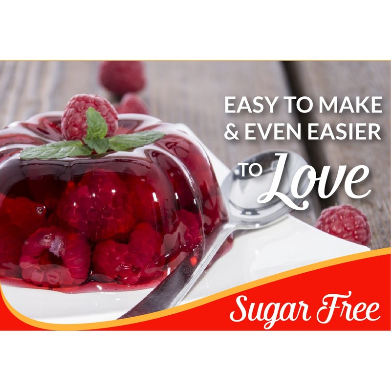 Royal Raspberry Gelatin Dessert Mix , Sugar Free, 0.32-Ounce Box