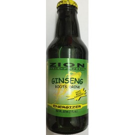 Zion Organic Ginseng Roots Drink 100% Real Ginseng 7 Fl Oz. With Jamacian Wood Roots by Zion