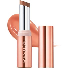 Revlon Super Lustrous Dewy Shine Lipstick 3.2g – 002 Serendipity | Coral Beige Sheer Lipstick for Moisture, Shine & Plump, Smooth Transparent Finish