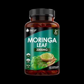 New Leaf Products Moringa Capsules Enriched With Black Pepper 120 Capsules