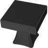 Liberty P43421W-FB Flat Black 1" Casual Square Cabinet Knob