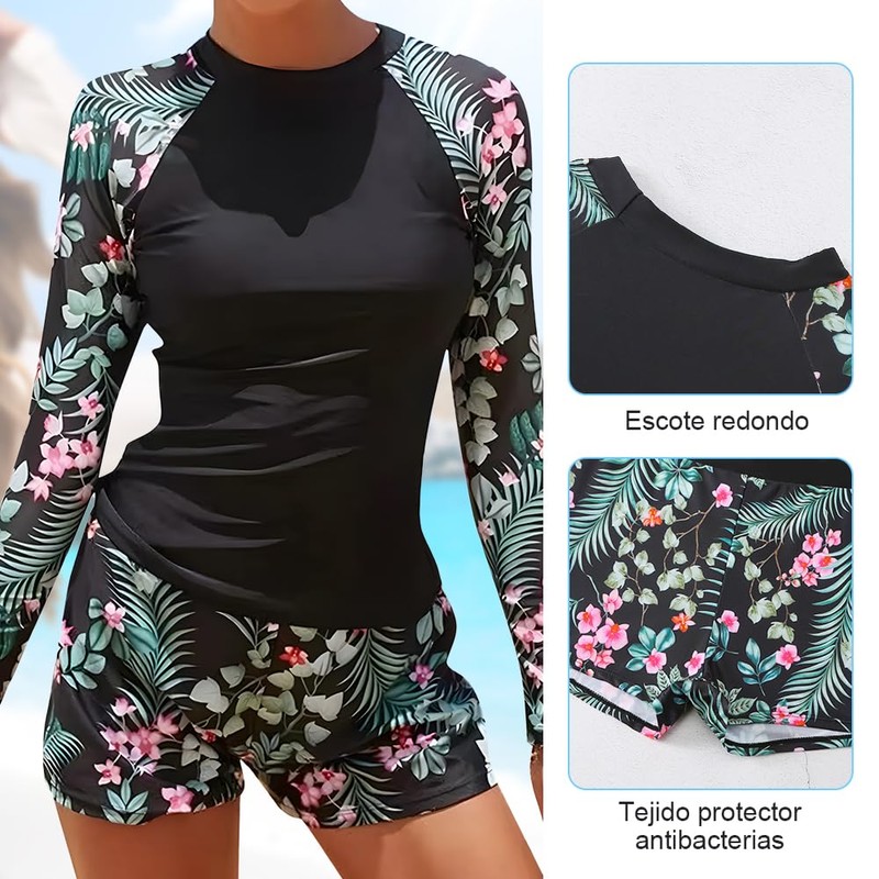 QMCZLA Trajes de Baño Mujer (MX/US, Alfa, Mediano, Regular, Regular,