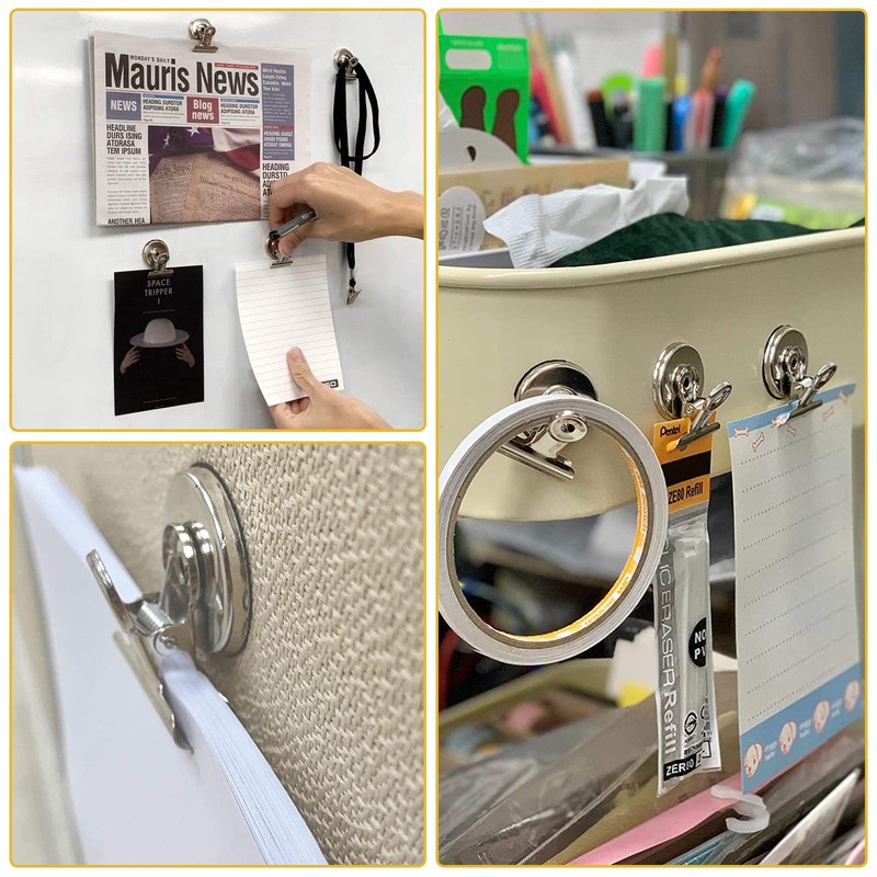 Magnetic Clips, 20PCS Strong Fridge Magnet Hook Clip for Family