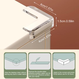 12 Stück Silikon Eckenschutz Für Babys Klar Weich Für Möbel Sicherheitspuffer Eckenschutz Verdickter Anti-Kollisions Für Babyschutz (Transparent)