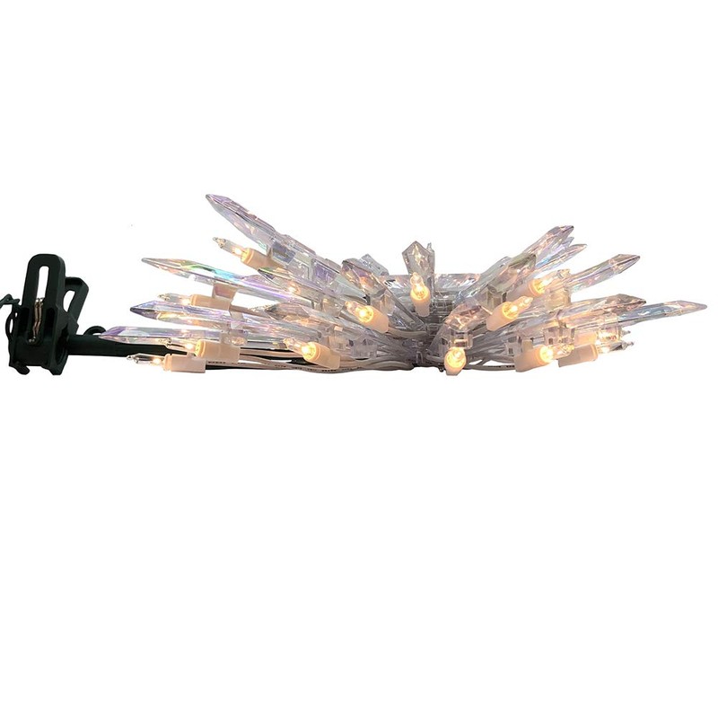 Kurt S. Adler Kurt Adler UL 30-Light Crystal Snowflake Treetop,