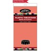 Coral Plastic Tablecloths 2 Pack Blush Red Disposable Covers 84